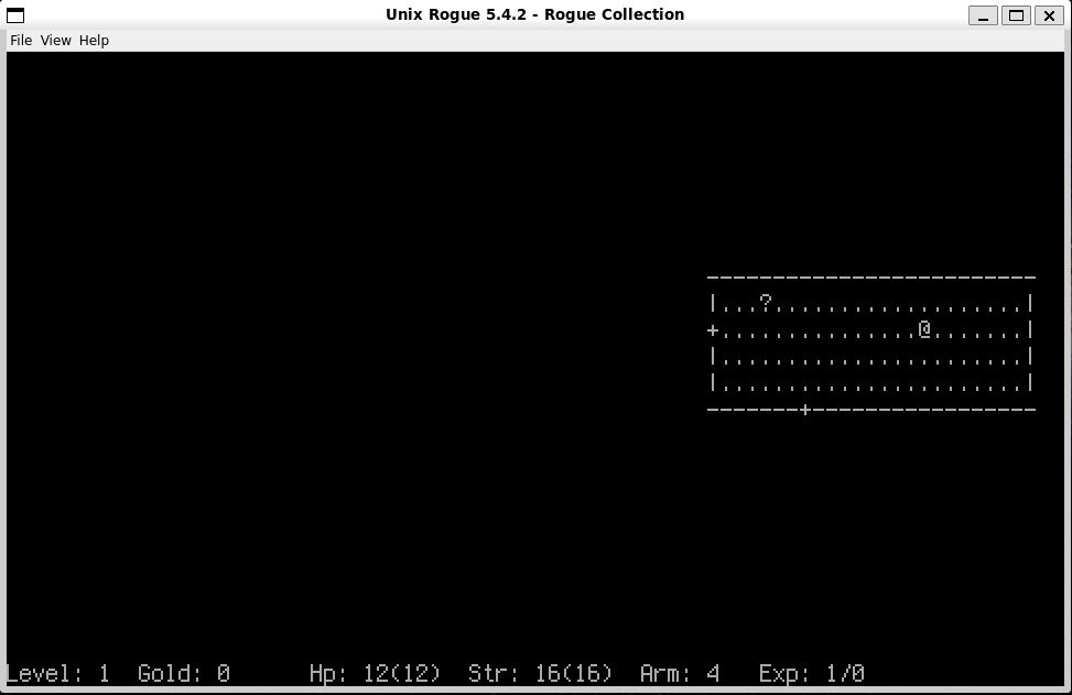 Picture of Rogue game window
